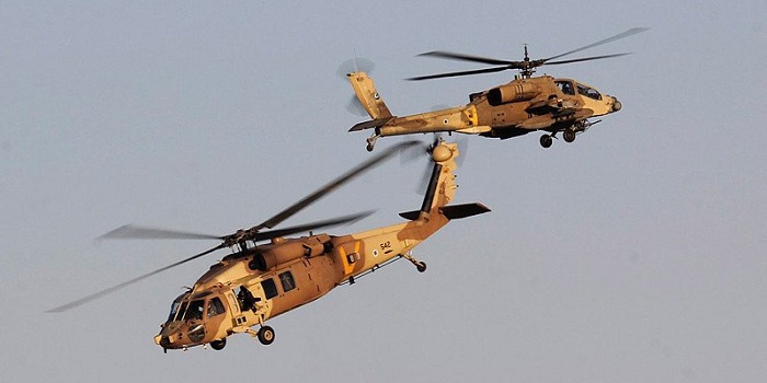 Israeli Air Force helicopter attacks Syrian Army facility in Golan Heights